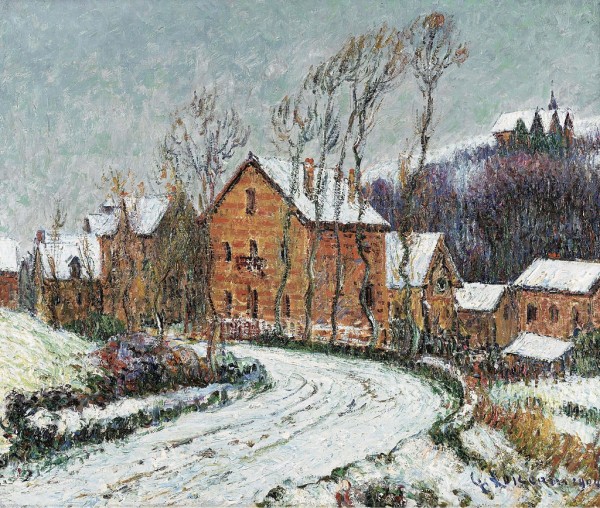 Winter Landscape at Chaponval by Gustave Loiseau